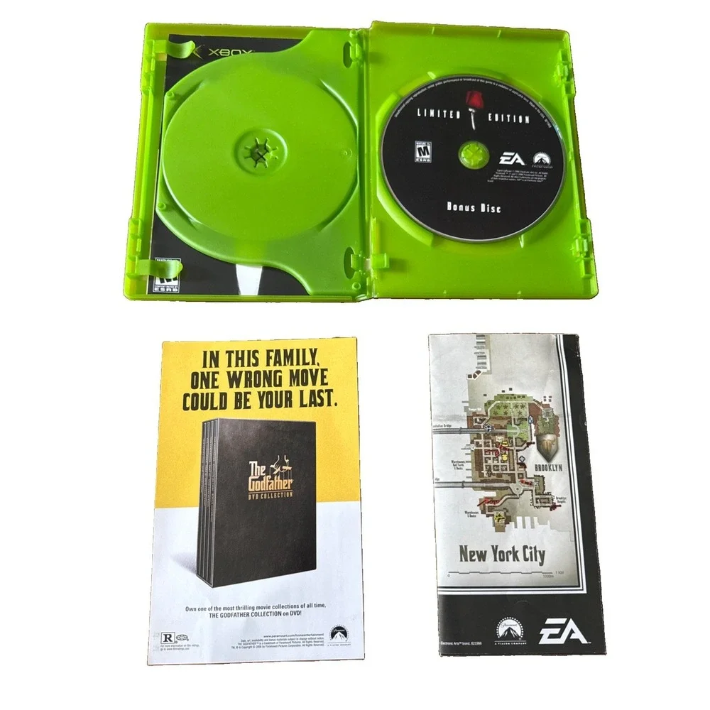 Godfather: The Game (Microsoft Xbox, 2006) Complete With Map & Manual